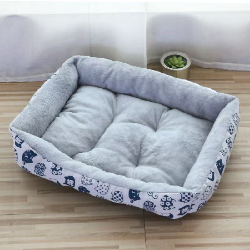 PatternPaws? Printed Bolster Pet Bed
