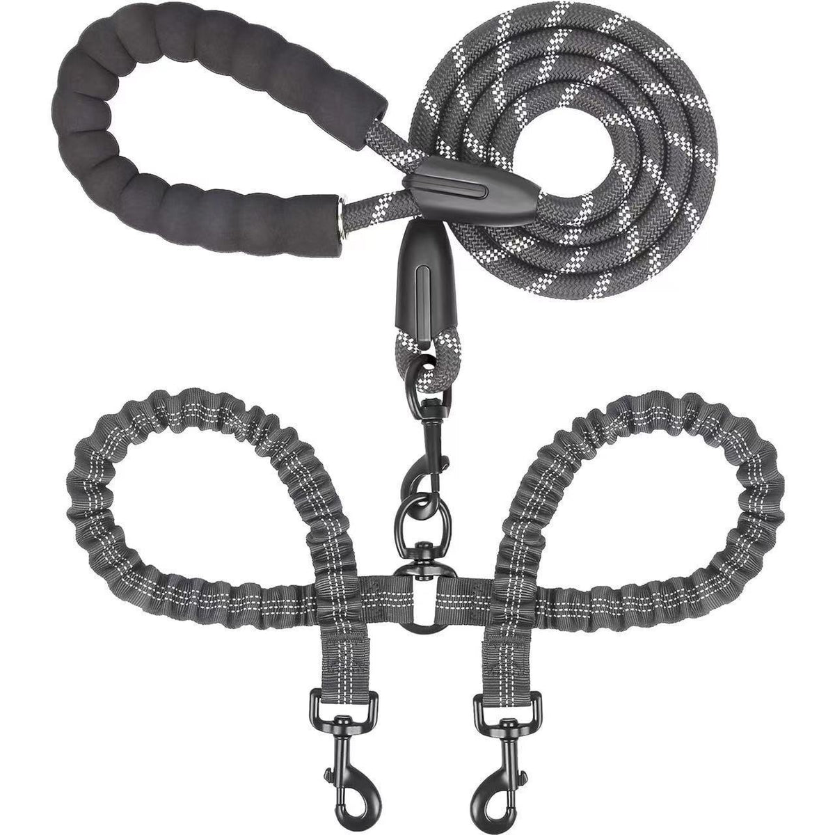 Paws Together? Dual Dog Bungee Leash