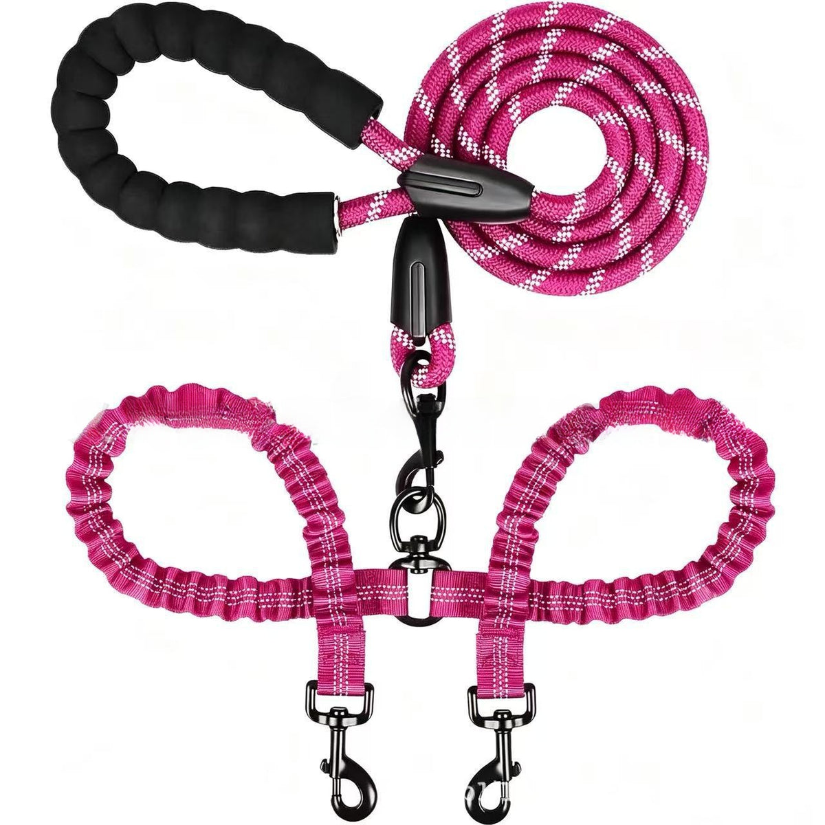 Paws Together? Dual Dog Bungee Leash