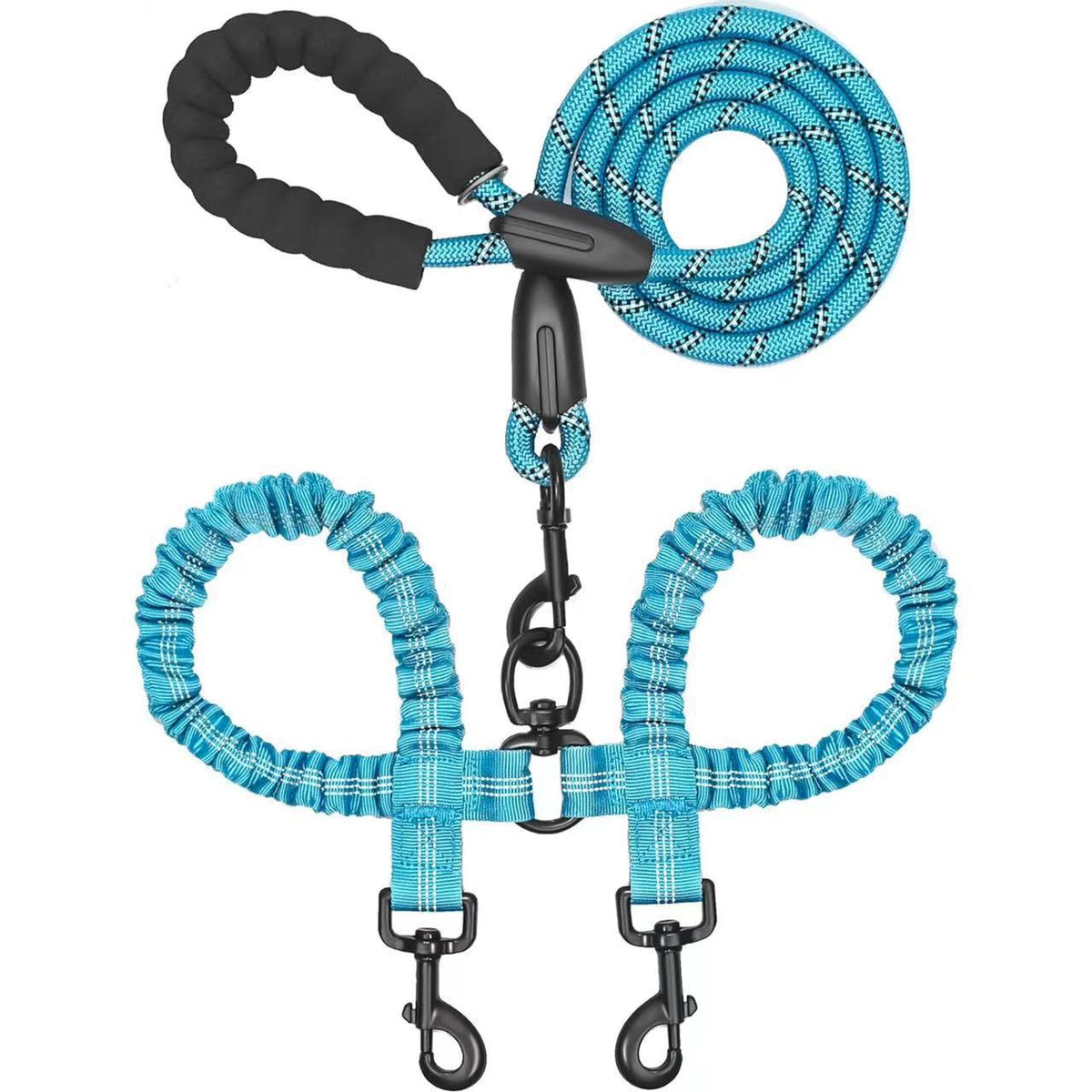 Paws Together? Dual Dog Bungee Leash