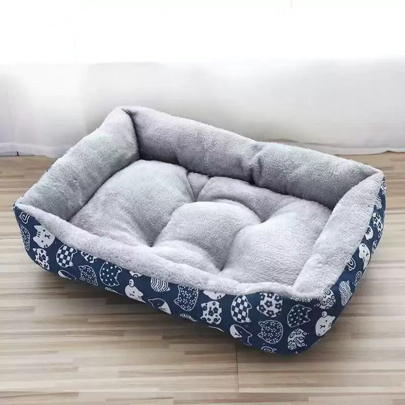 PatternPaws? Printed Bolster Pet Bed