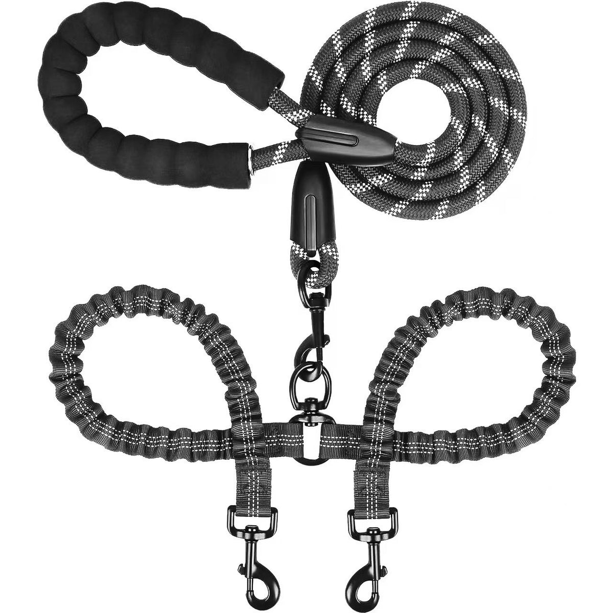 Paws Together? Dual Dog Bungee Leash