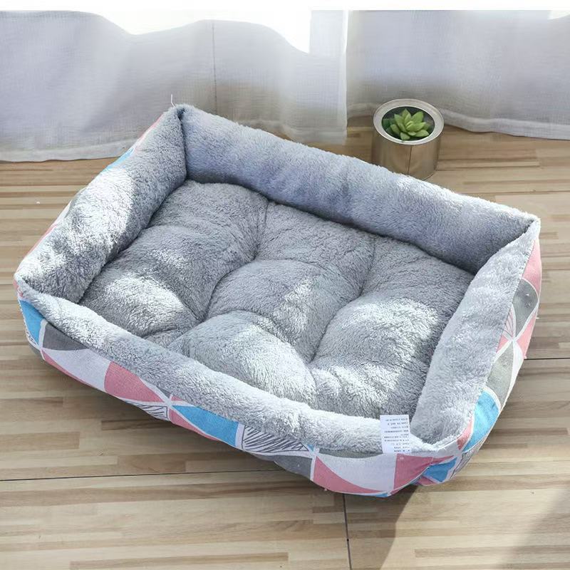 PatternPaws? Printed Bolster Pet Bed