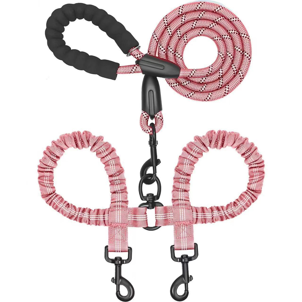Paws Together? Dual Dog Bungee Leash