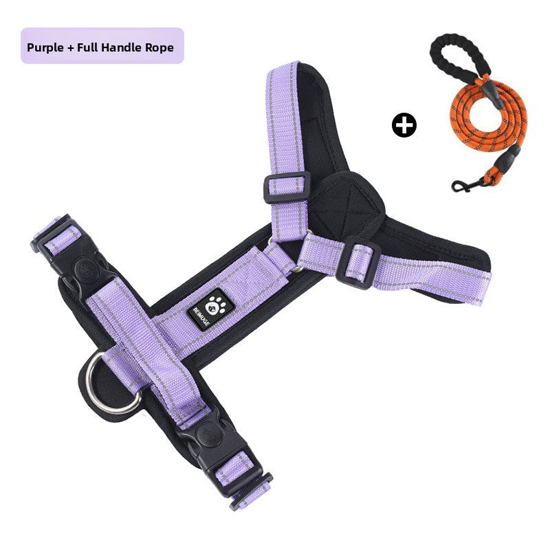 GlowTrail? Reflective Comfort Harness & Leash Set