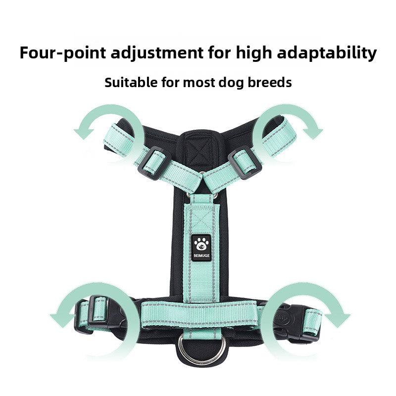GlowTrail? Reflective Comfort Harness & Leash Set