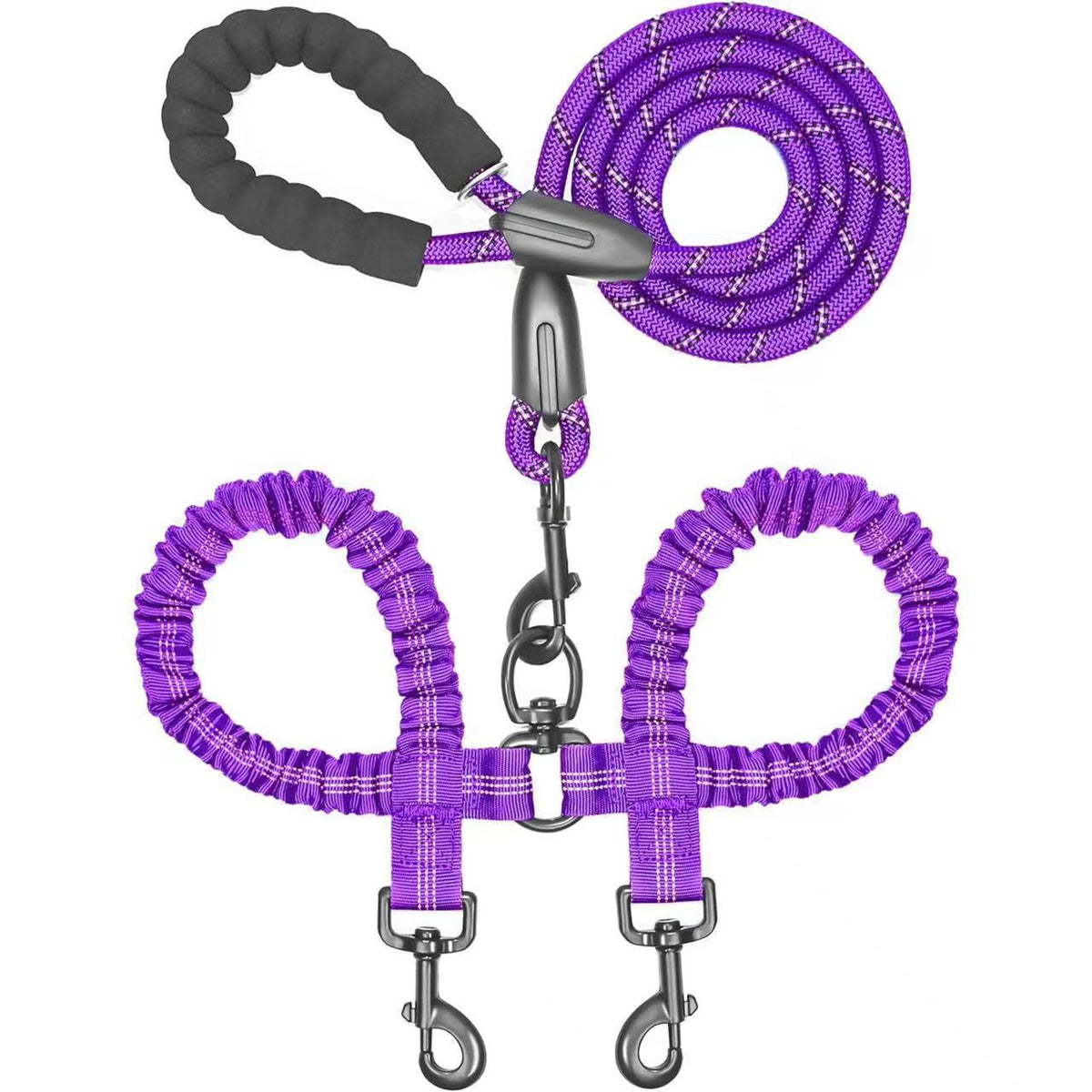 Paws Together? Dual Dog Bungee Leash